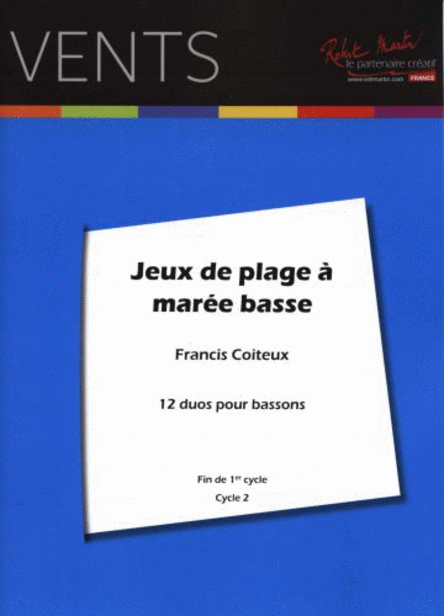 Jeux de plage a maree basse 12 duos pour bassons