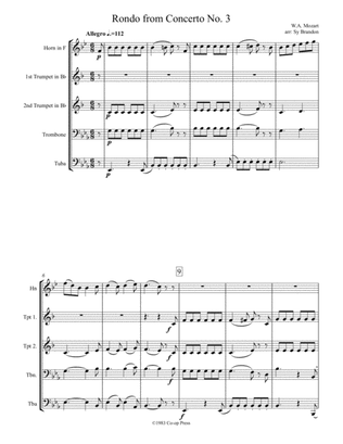 Rondo from Horn Concerto No. 3