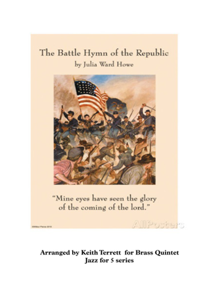 Book cover for Battle Hymn of the Republic for Brass Quintet (jazz for 5 brass series)