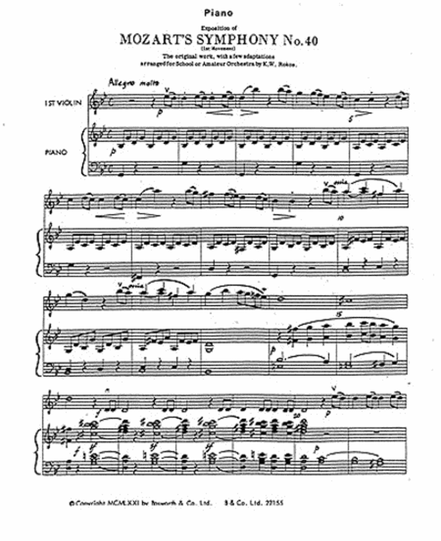 Symphony No.40 (1st Movement Exposition)