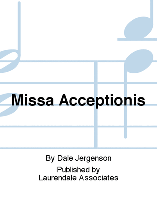 Book cover for Missa Acceptionis