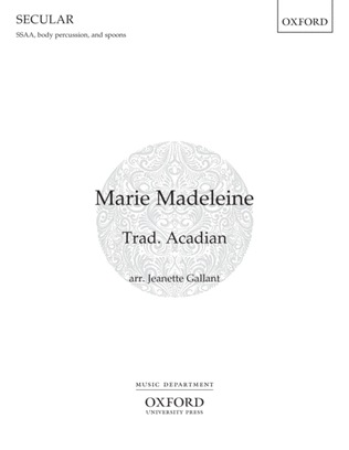 Book cover for Marie Madeleine (SSAA)