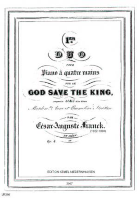 Premier duo sur le God save the King : pour piano a quatre mains, op. 4