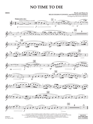 No Time to Die (from No Time To Die) (arr. Michael Brown) - Oboe