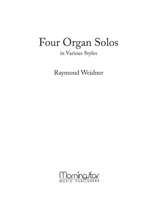 Book cover for Four Organ Solos in Various Styles