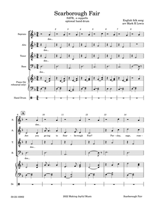 Scarborough Fair - SATB Ensemble