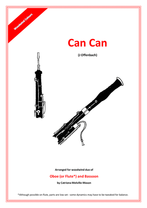 Book cover for Can Can - Oboe (Flute) and Bassoon Duet