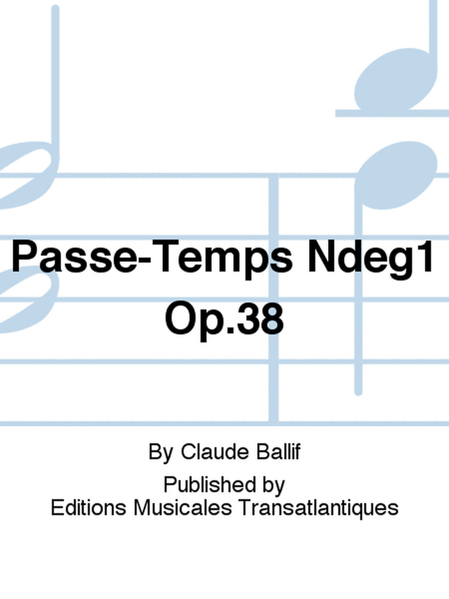 Passe-Temps No.1 Op.38