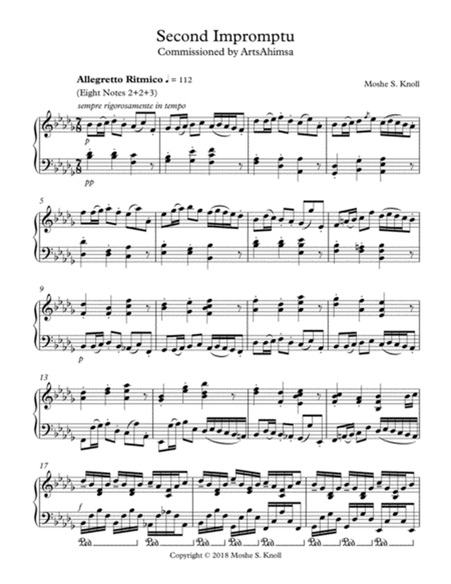 Divertimento in B flat minor (Second Impromptu) in B flat minor