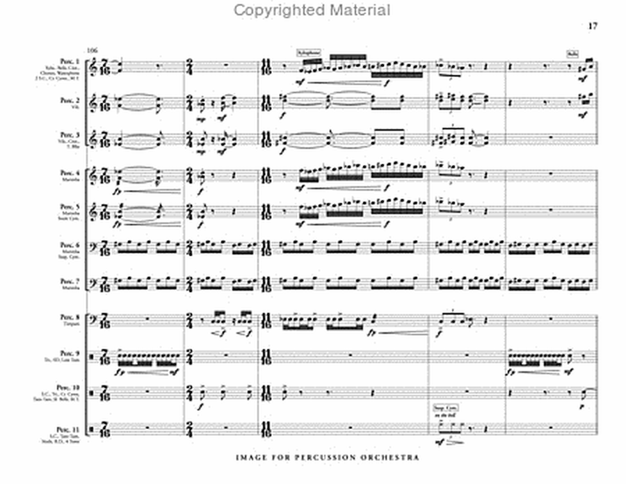Image for Percussion Orchestra (score & parts) image number null
