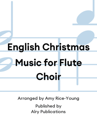 Book cover for English Christmas Music for Flute Choir