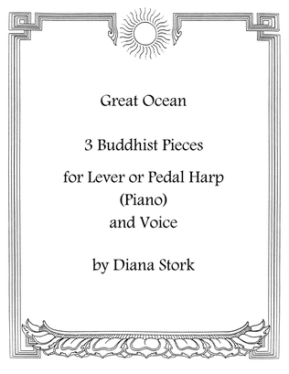 Book cover for Great Ocean - Three Buddhist Pieces for Harp