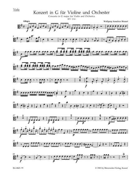 Violinkonzert G-dur - Violin Concerto in G major