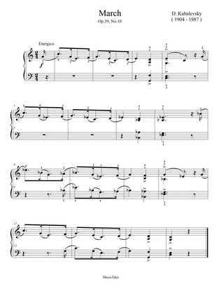Kabalevsky March Op.39 No.10