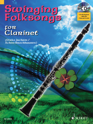 Book cover for Swinging Folksongs Play-along For Clarinet Bk/cd With Piano Parts To Print