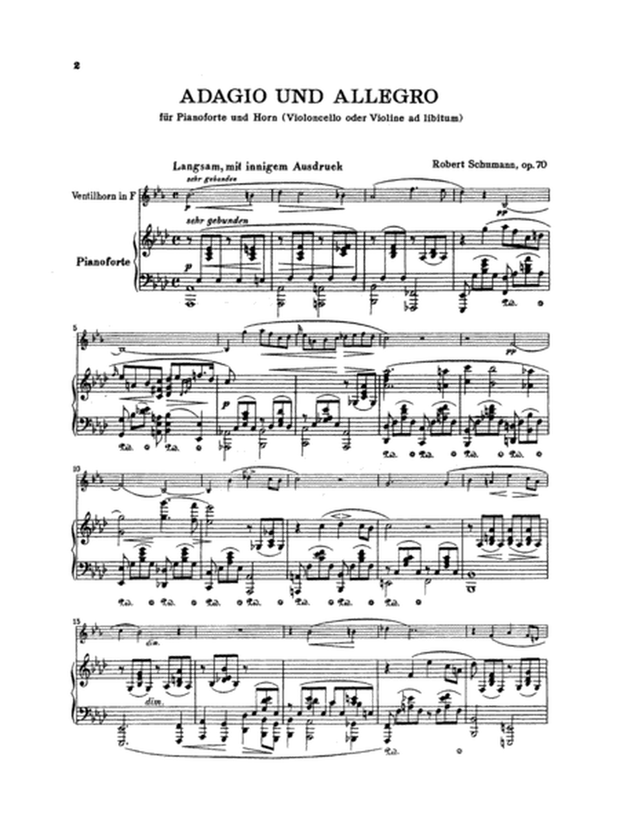 Adagio and Allegro, Op. 70