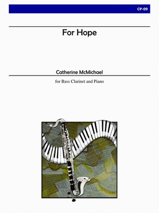 Book cover for For Hope for Bass Clarinet and Piano