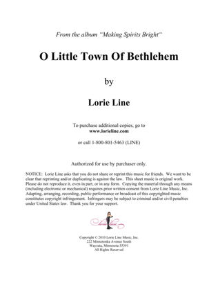 Book cover for O Little Town Of Bethlehem