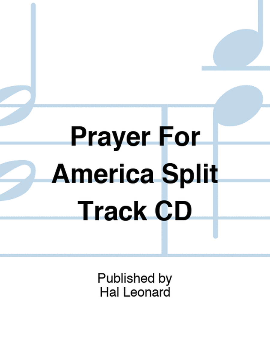 Prayer For America Split Track CD