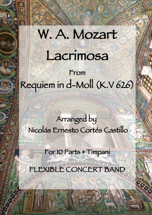 Book cover for Lacrimosa (from Requiem in D minor, K. 626) for Flexible Concert Band