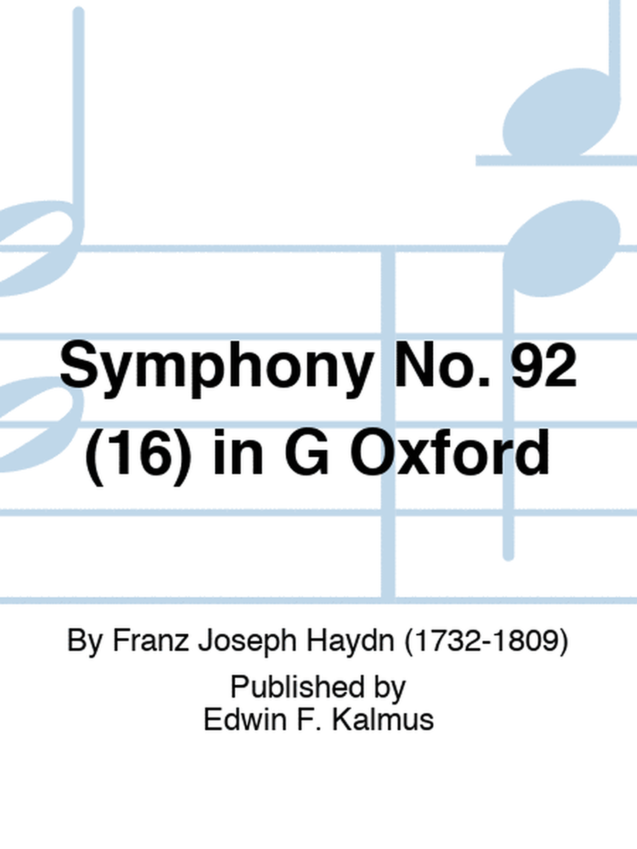 Symphony No. 92 (16) in G Oxford