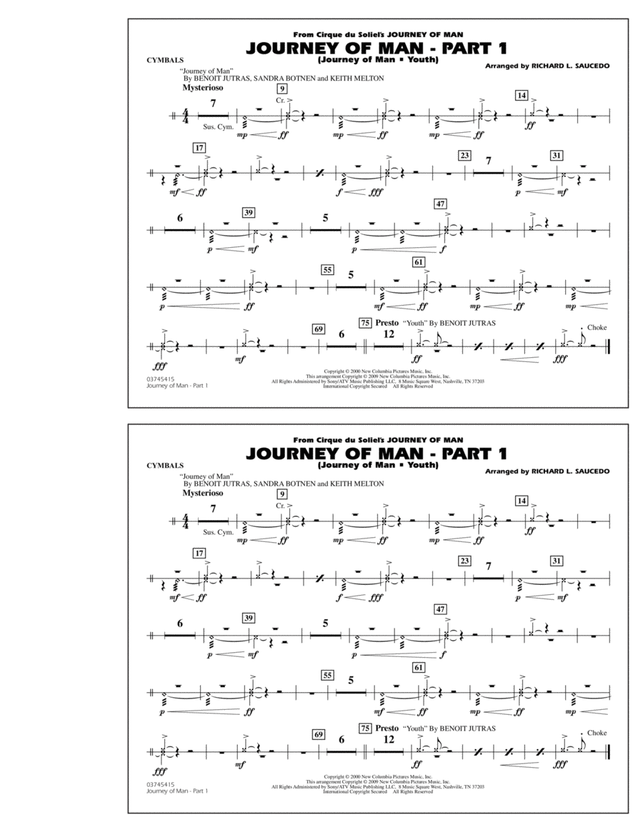 Journey of Man - Part 1 (Journey of Man: Youth) - Cymbals