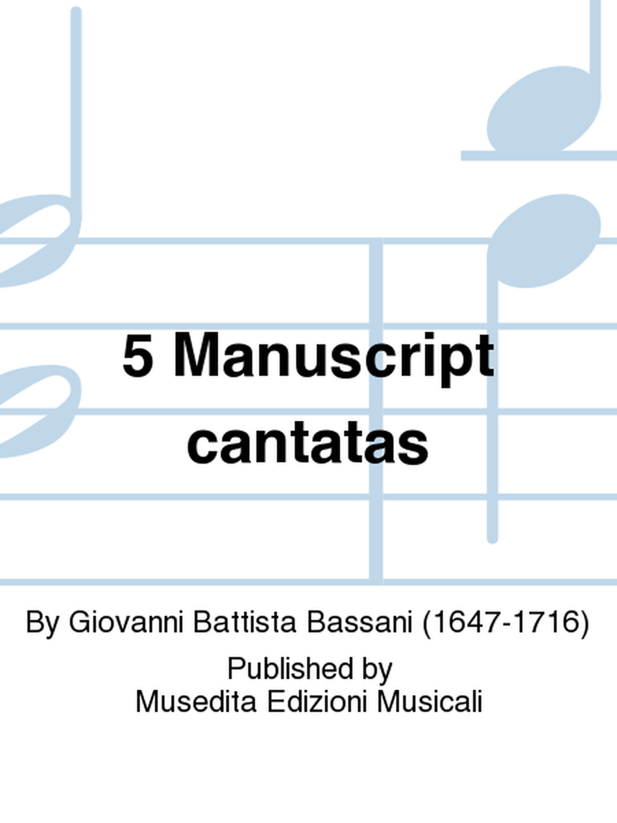5 Manuscript cantatas