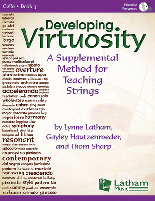 Book cover for Developing Virtuosity bk. 3 - Cello