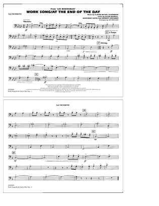 Book cover for Work Song/At the End of the Day (Les Misérables) (arr. Jay Bocook) - 2nd Trombone