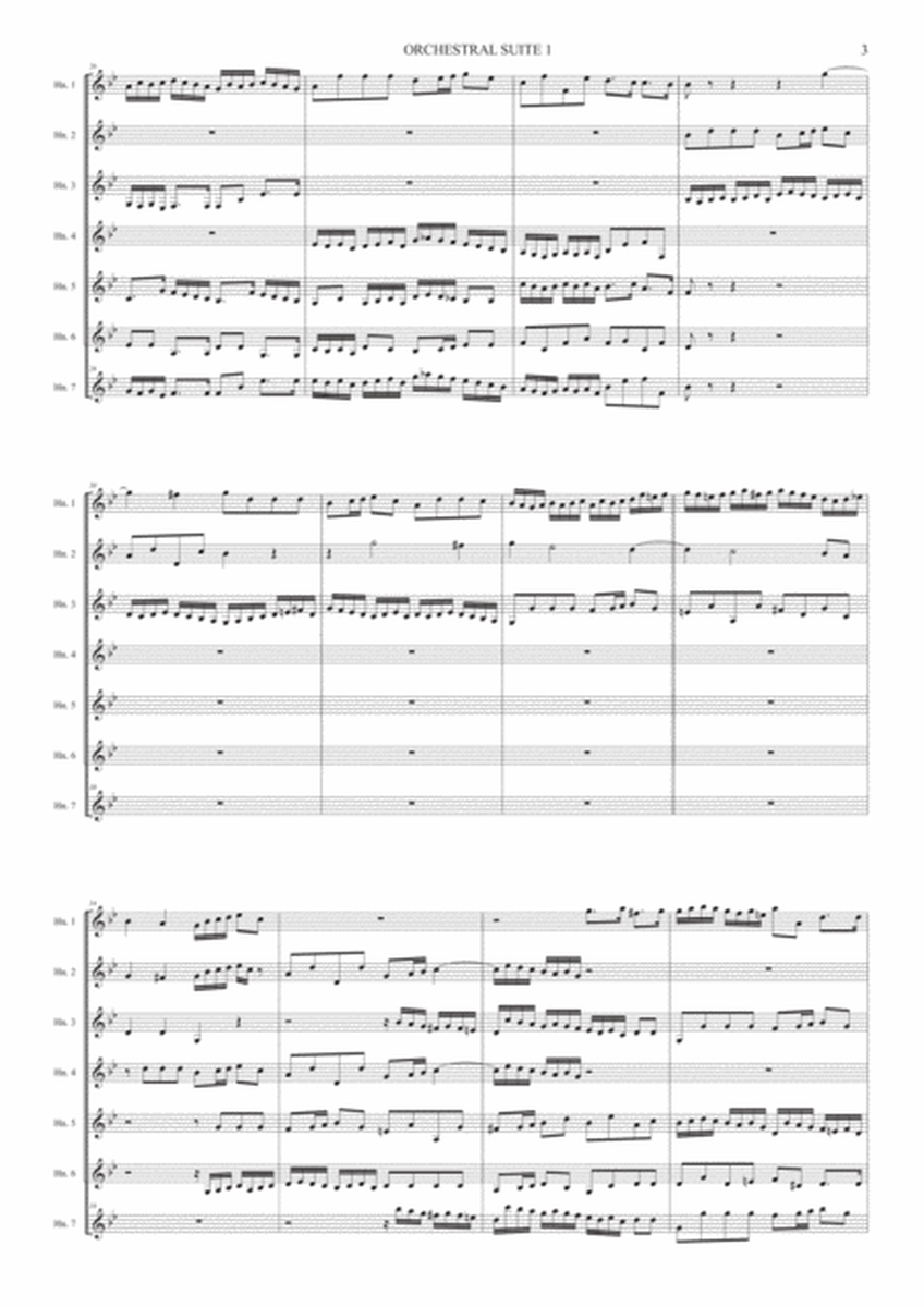 Orchestral Suite 1 (Overture) - French Horn ensemble image number null