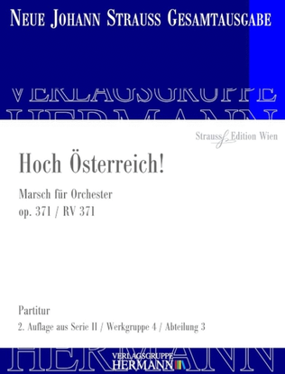 Book cover for Hoch Österreich! Op. 371 RV 371