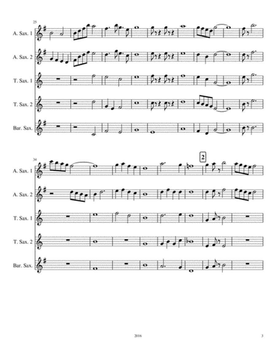 Saxophone Quintet No. 1