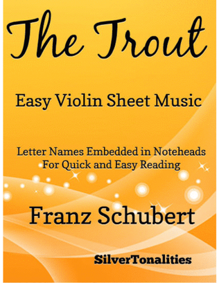 Book cover for Trout Quintet Easy Violin Sheet Music