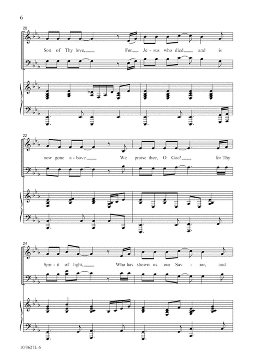 Hallelujah! Thine the Glory by Mary McDonald 4-Part - Sheet Music