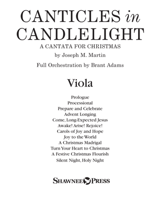 Book cover for Canticles in Candlelight - Viola