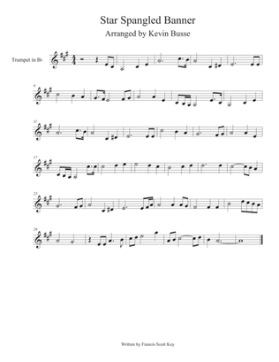 Book cover for Star Spangled Banner - (Whitney Houston Version) - Trumpet