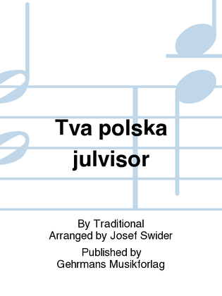 Book cover for Tva polska julvisor
