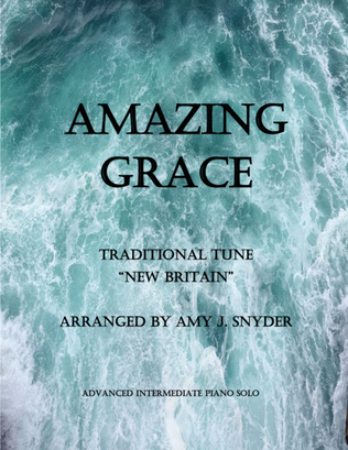 Book cover for Amazing Grace, piano solo