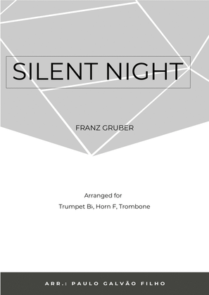 Book cover for SILENT NIGHT - BRASS TRIO (TRUMPET, HORN & TROMBONE)