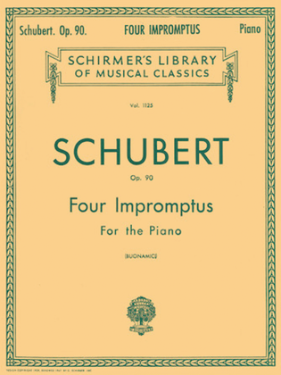Book cover for 4 Impromptus, Op. 90