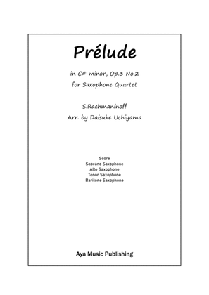 Rachmaninoff Prelude in C# Minor for Saxophone Quartet