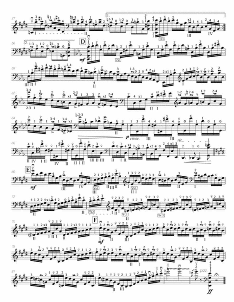 Popper (arr. Richard Aaron): Op. 73, Etude #37
