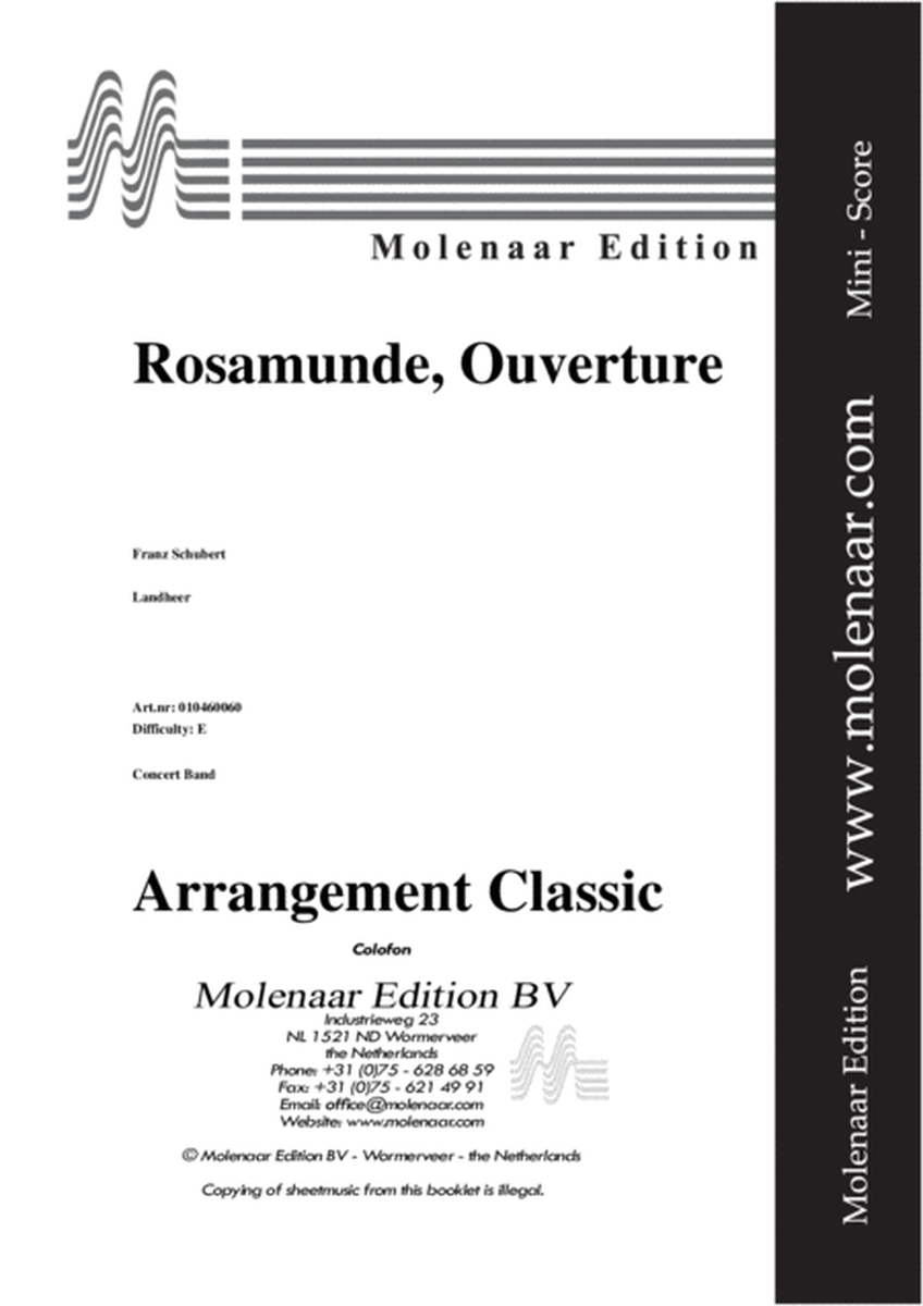 Rosamunde, Ouverture