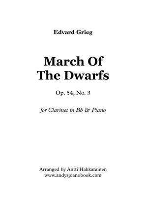 Book cover for March Of The Dwarfs Op. 54, No. 3 - Clarinet & Piano