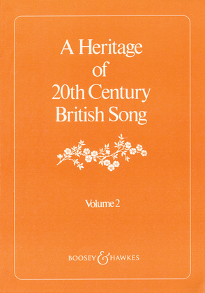 Book cover for A Heritage of 20th Century British Song