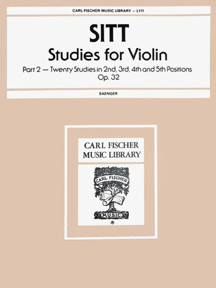 Book cover for Studies For Violin