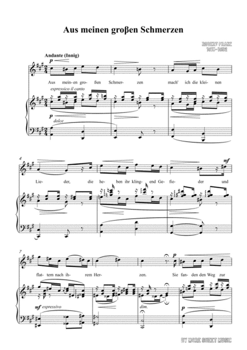 Franz-Aus meinen groβen Schmerzen in A Major,for voice and piano image number null