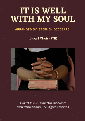 Book cover for It Is Well With My Soul (2-part choir - (TB)