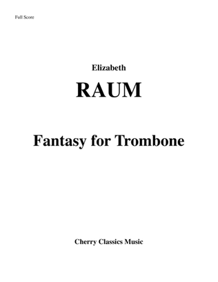 Book cover for Fantasy for Trombone and Piano