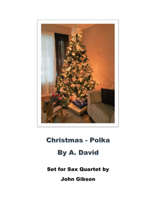 Book cover for Christmas Polka for Sax Quartet